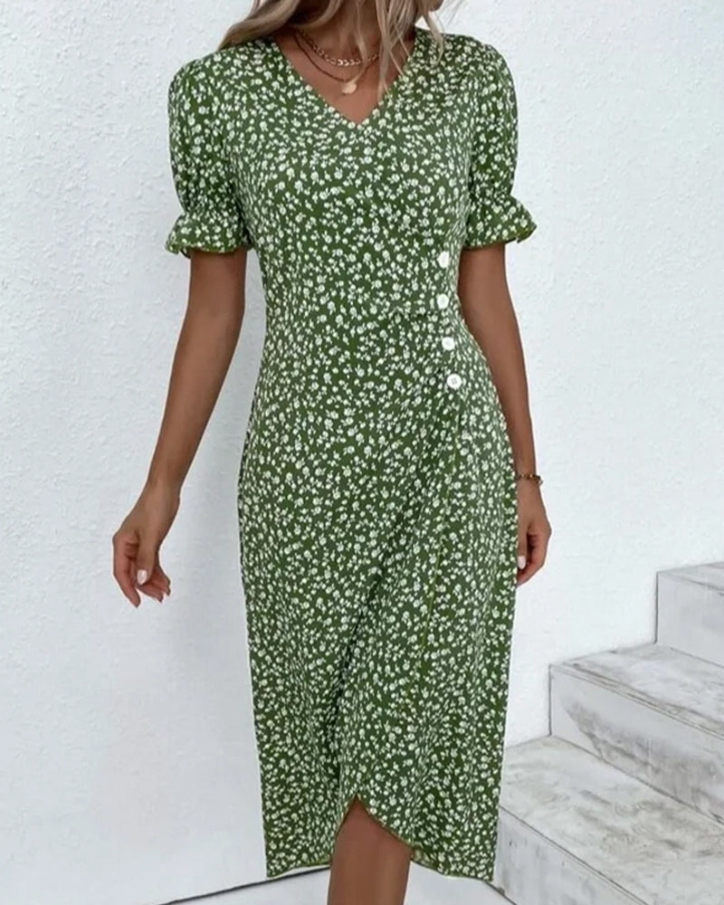 Robe avec Imprimé Floral