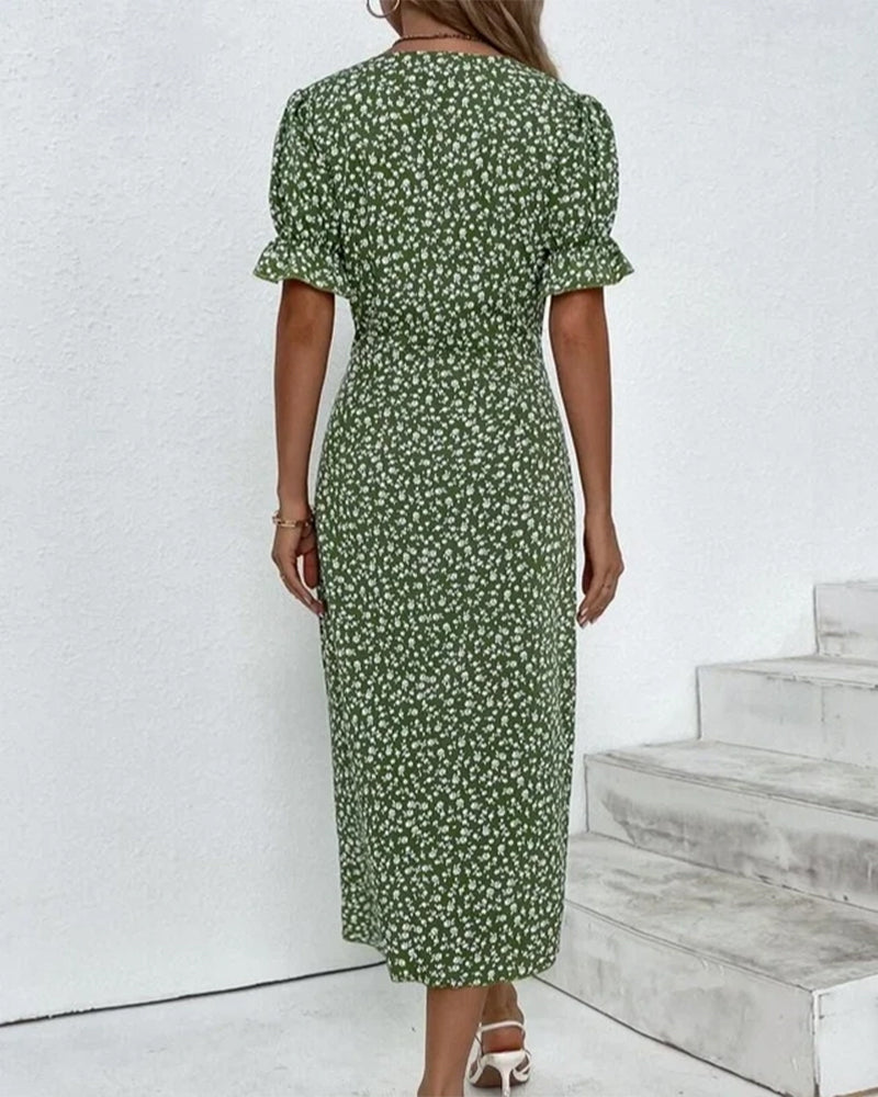 Robe avec Imprimé Floral