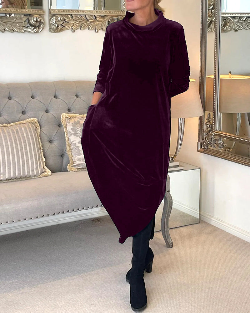 Robe en Velours Confortable