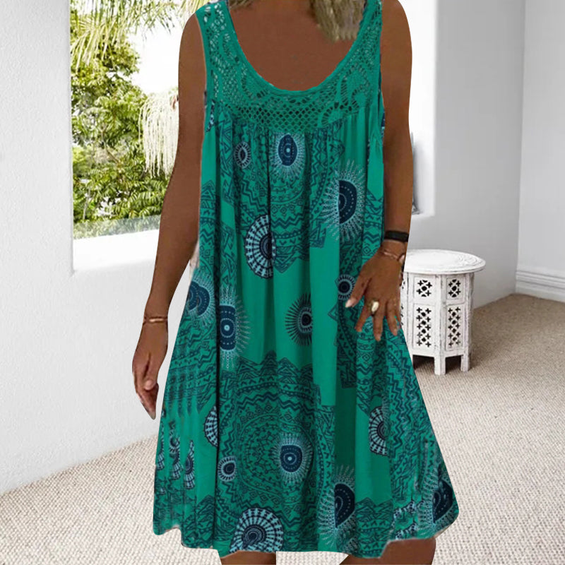 Robe d'Été Sans Manches Grande Taille