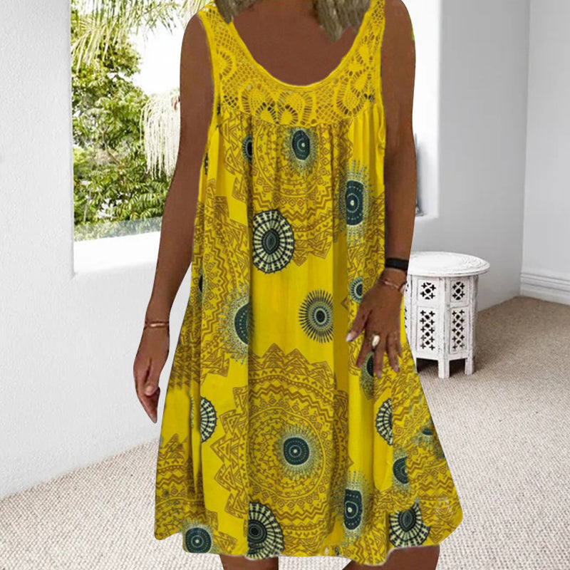 Robe d'Été Sans Manches Grande Taille