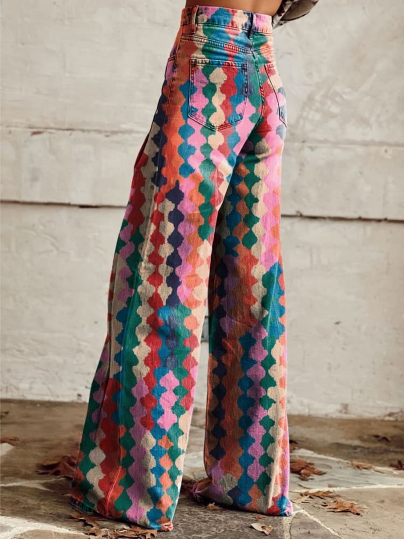 Pantalon Bohème Ample Femme