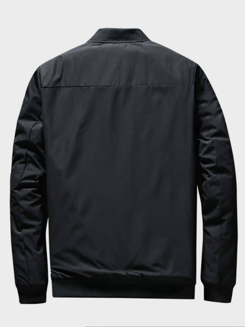 Veste en polaire avec col baseball et fermeture éclair élégante et confortable