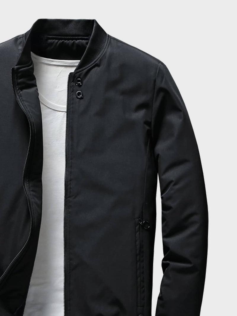 Veste en polaire avec col baseball et fermeture éclair élégante et confortable