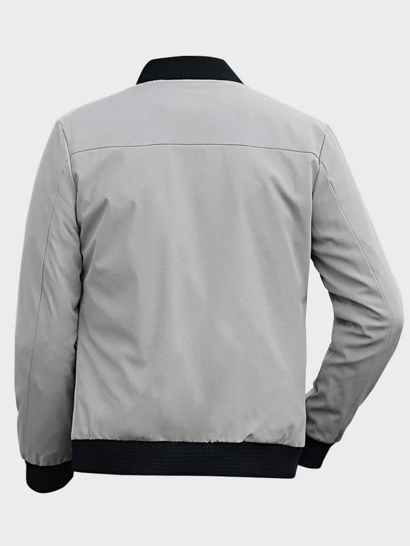 Veste en polaire avec col baseball et fermeture éclair élégante et confortable