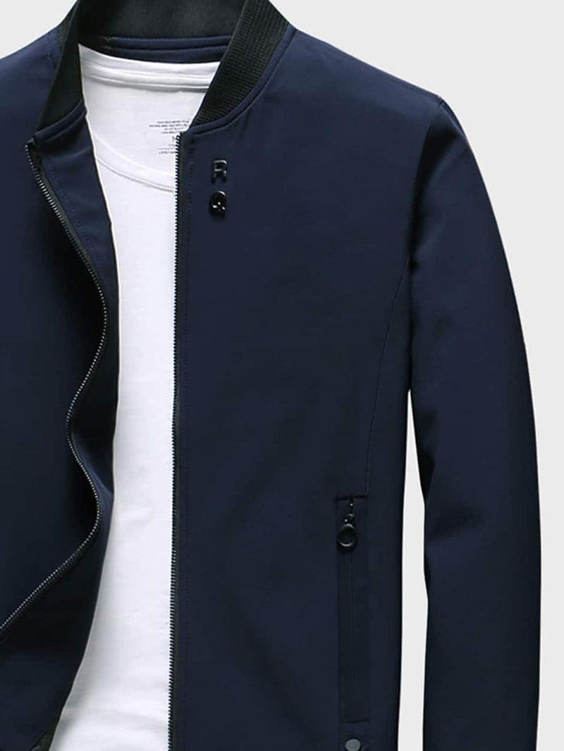 Veste en polaire avec col baseball et fermeture éclair élégante et confortable