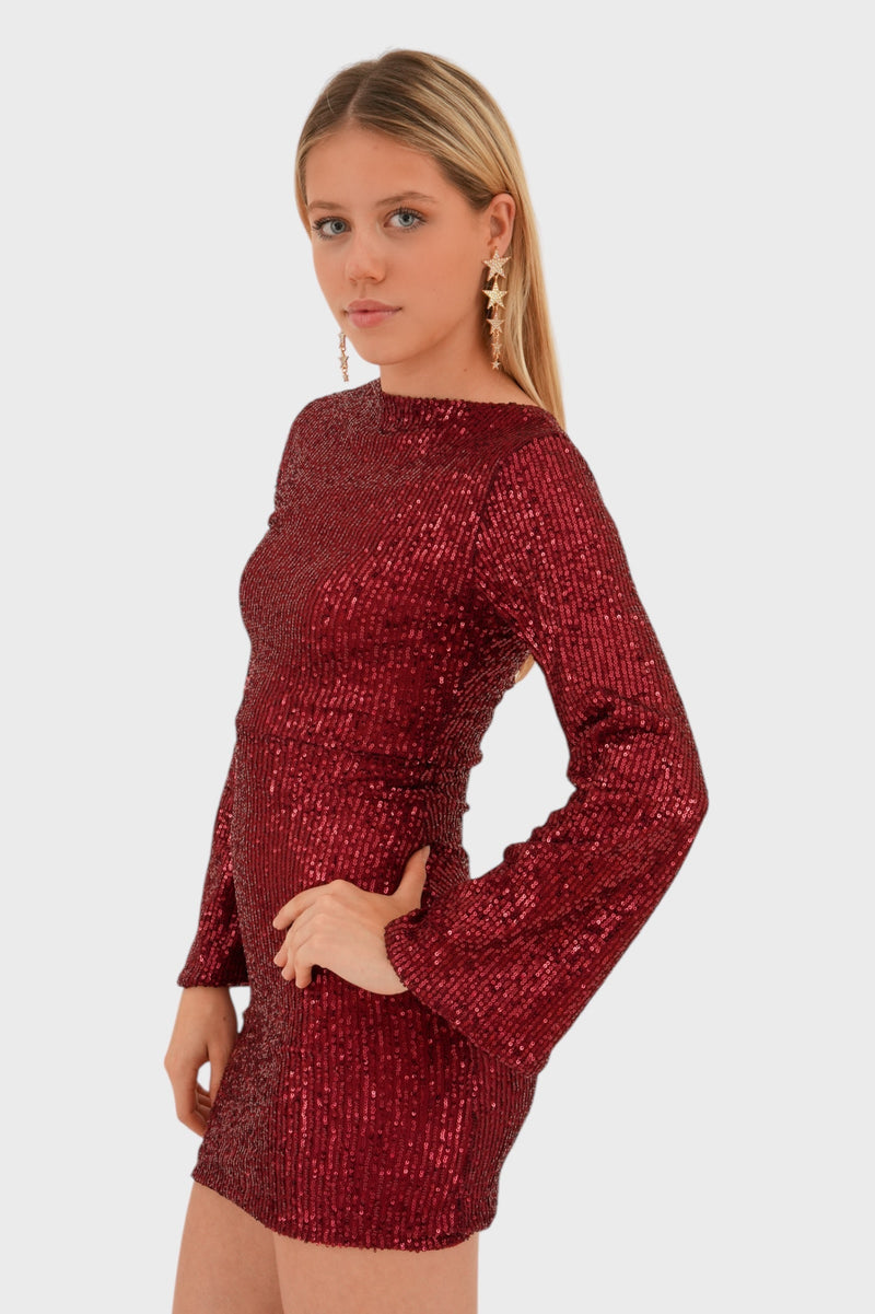 Robe Shine Rouge Élégante et stylée pour toutes les occasions spéciales