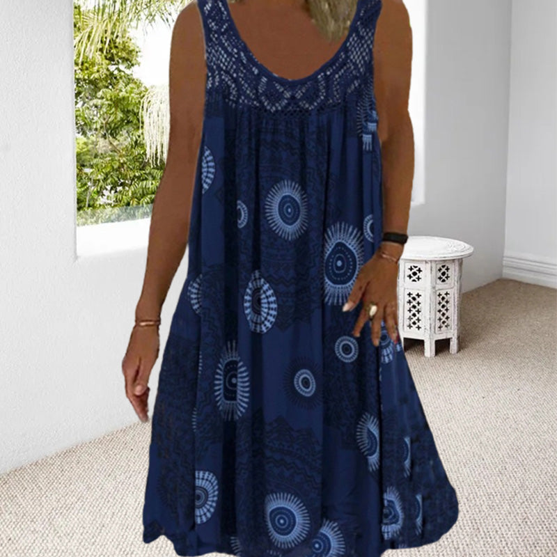 Robe d'Été Sans Manches Grande Taille