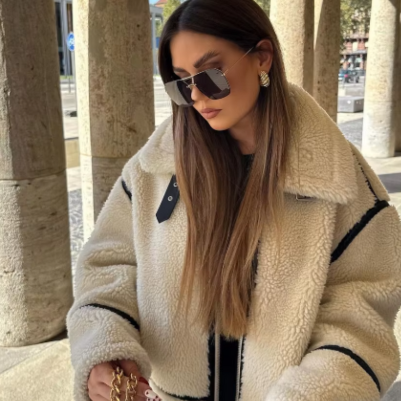 Manteau Teddy doux et tendance pour l'hiver