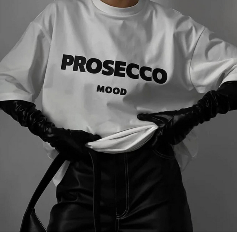 T-shirt "Prosecco Mood" élégant et confortable pour toutes les occasions