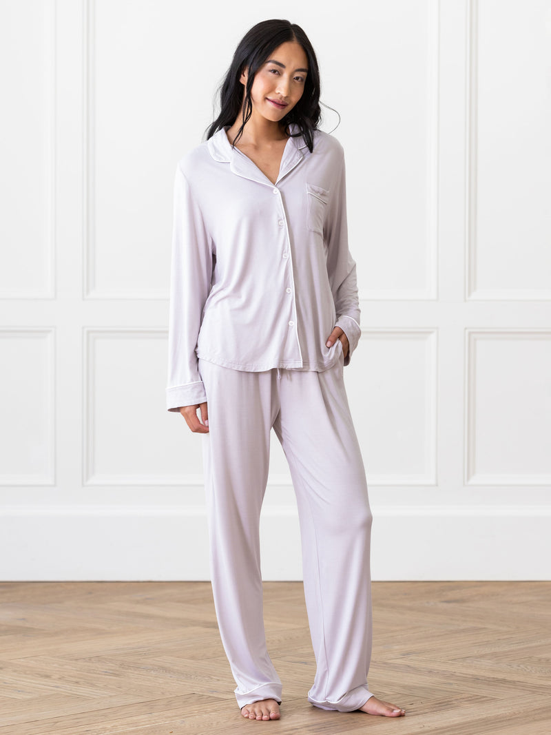 Set de pyjama à manches longues et extensible pour un confort ultime