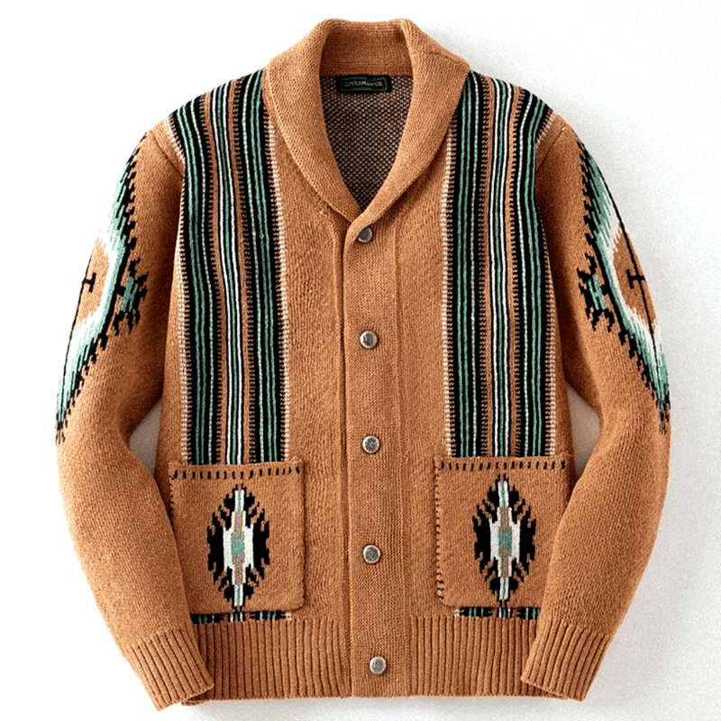 Cardigan tricoté Western Heritage élégant et confortable