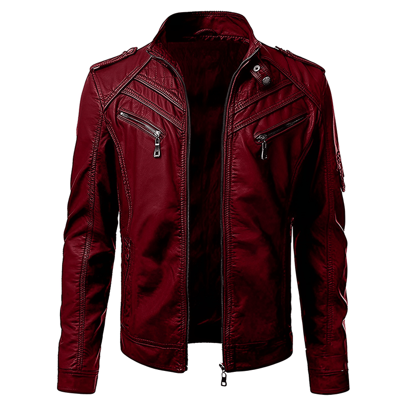 Veste en cuir luxueuse pour hommes