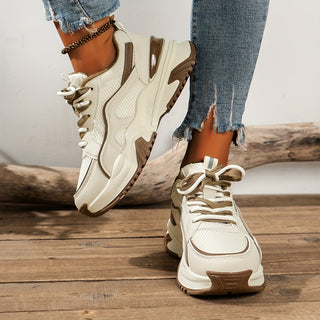 Baskets Femme Mode avec Semelle Élevée Confortable