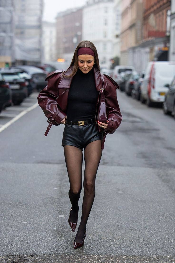 Cherry Lady - Veste en cuir