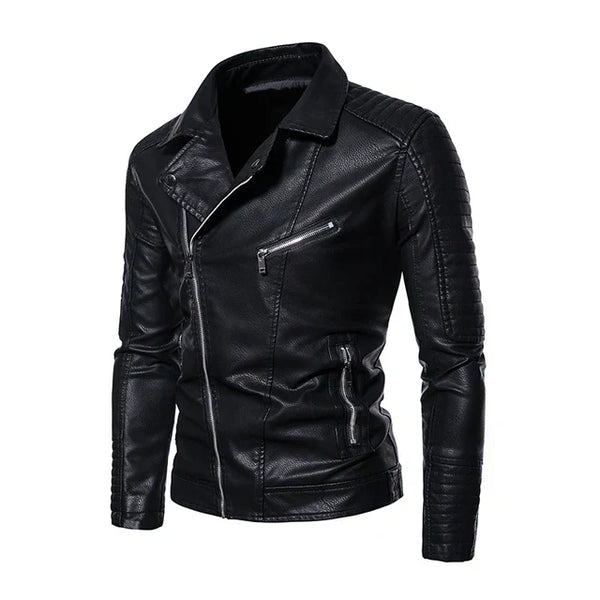 Veste en cuir moto imperméable pour aventures stylées