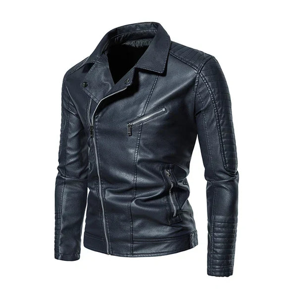 Veste en cuir moto imperméable pour aventures stylées