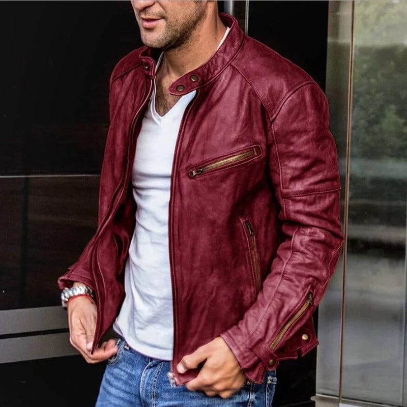 Veste en cuir élégante et durable pour des tenues stylées