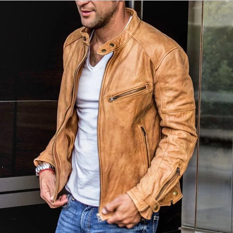 Veste en cuir élégante et durable pour des tenues stylées