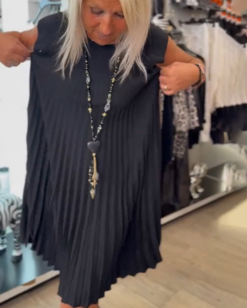 Robe plissée élégante