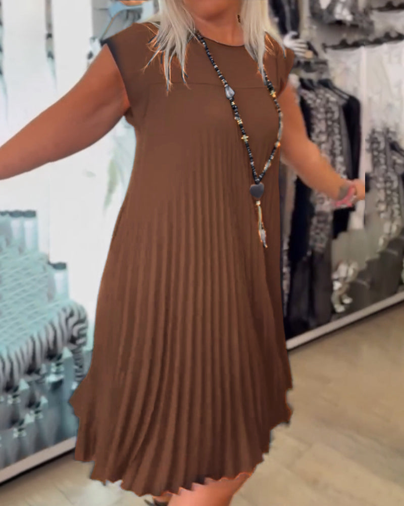 Robe plissée élégante