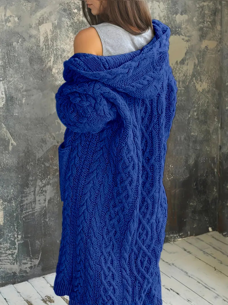 Cardigan à capuche en grosse maille – Élégant et confortable pour chaque jour