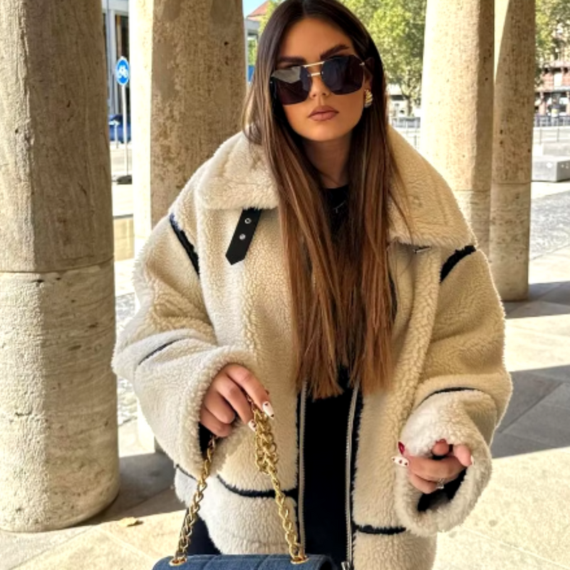 Manteau Teddy doux et tendance pour l'hiver