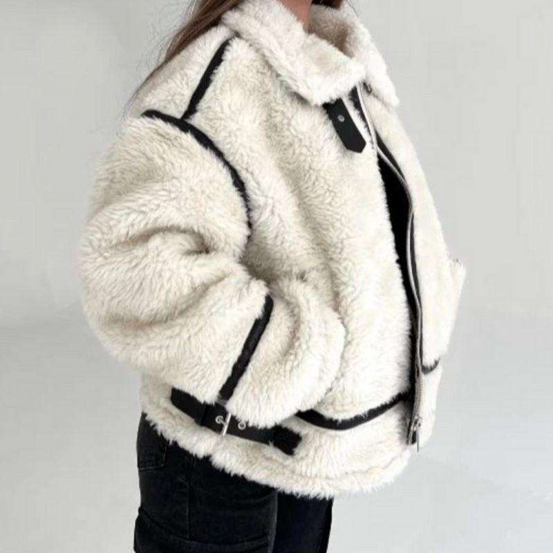 Manteau Teddy doux et tendance pour l'hiver