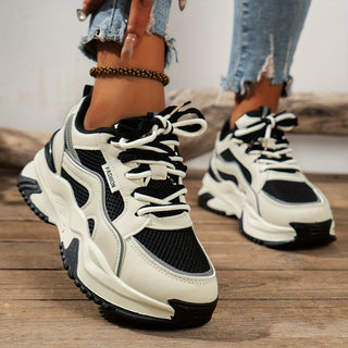 Baskets Femme Mode avec Semelle Élevée Confortable