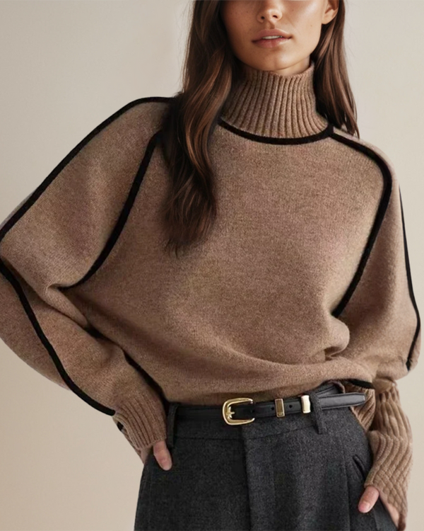 Pull à Col Roulé Élégant et Confortable – Parfait pour un Look Chic