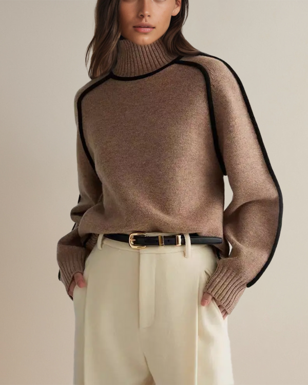 Pull à Col Roulé Élégant et Confortable – Parfait pour un Look Chic