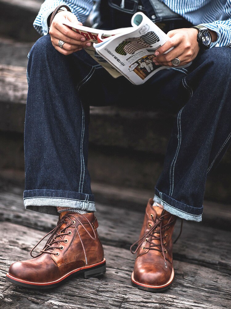 Bottes en cuir orthopédiques pour un confort optimal