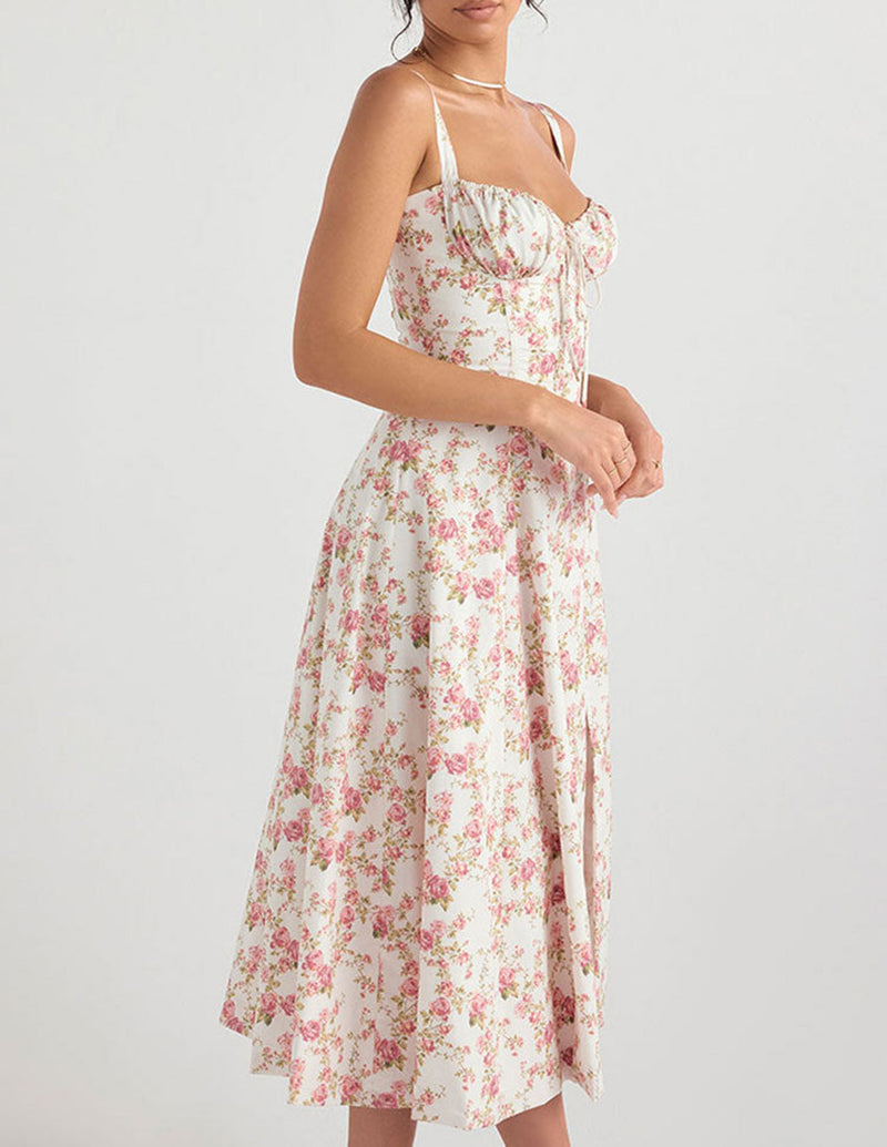 Robe d’Été Fleurie Élégante et Confortable pour les Journées Ensoleillées