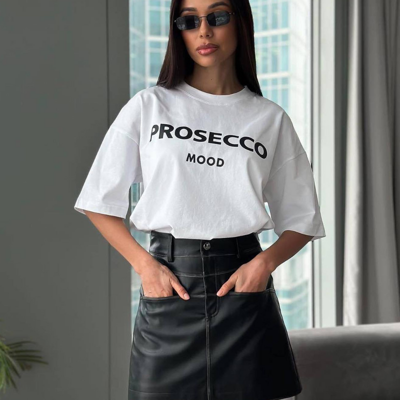 T-shirt "Prosecco Mood" élégant et confortable pour toutes les occasions