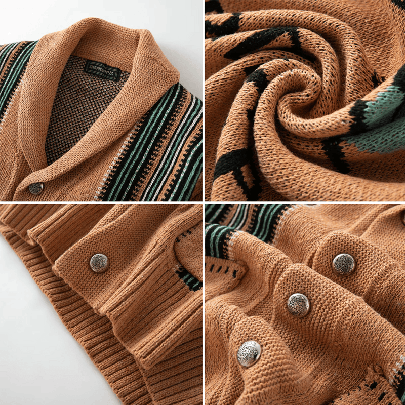 Cardigan tricoté Western Heritage élégant et confortable