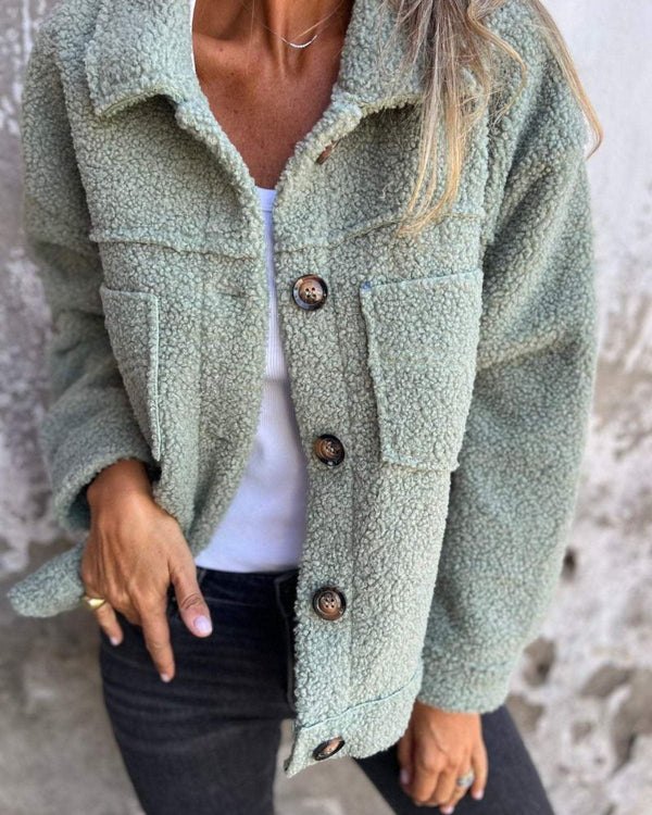 Manteau à revers en laine élégant et confortable pour un style intemporel