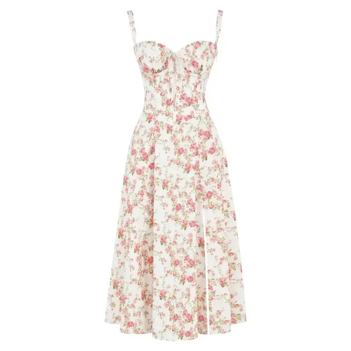 Robe élégante à taille marquée pour un look chic et intemporel