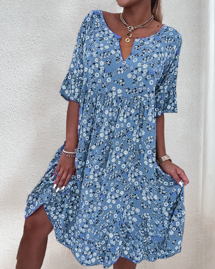 Robe midi fleurie – Élégance et fraîcheur pour toutes les occasions