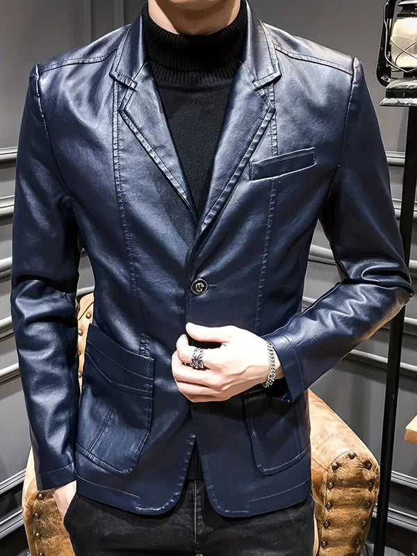 Veste en cuir élégante et tendance pour homme