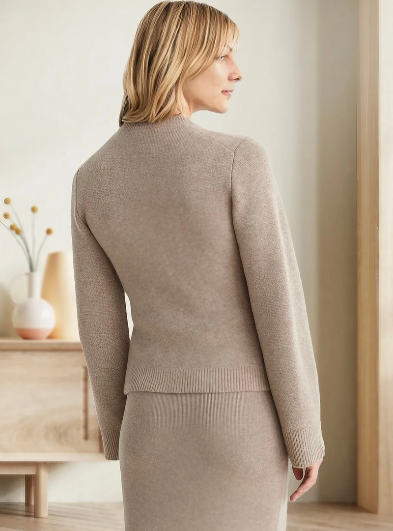 Cardigan doux à boutons pour femmes