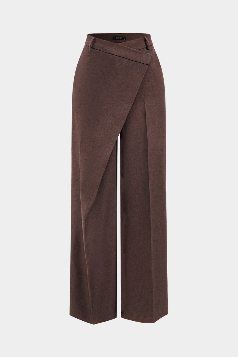 Pantalon Asymétrique Large Femme