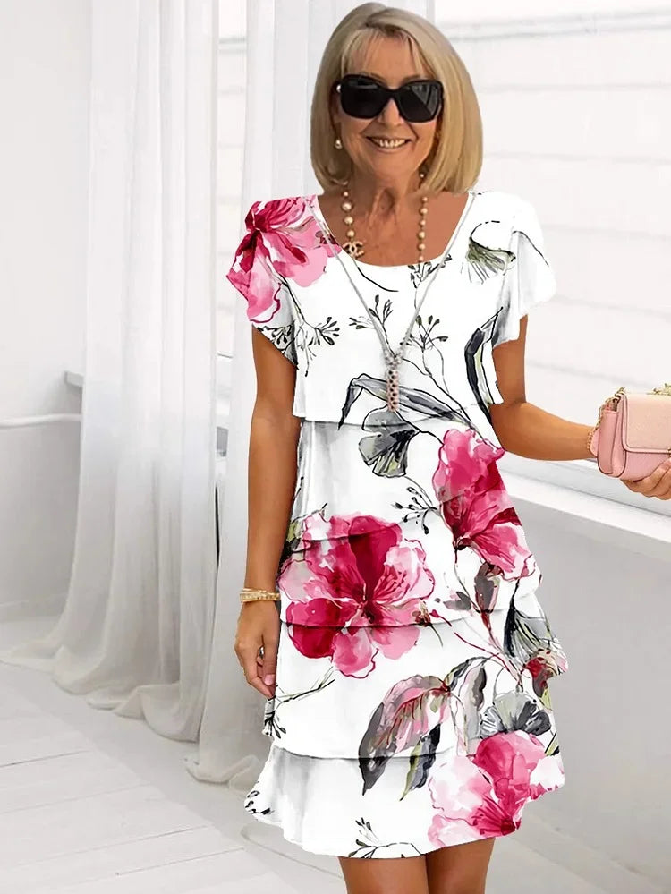 Robe Maxi Élégante à Fleurs