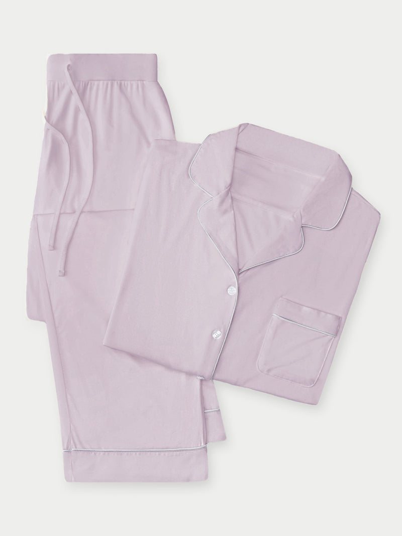 Set de pyjama à manches longues et extensible pour un confort ultime