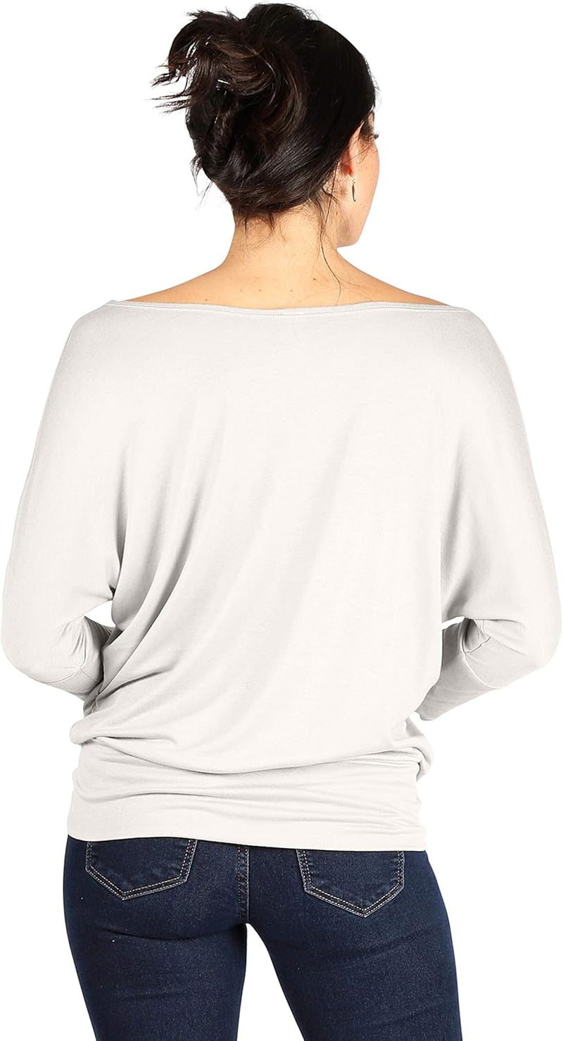 T-shirt à col rond élégant et confortable avec manches 3/4 et taille élastiquée