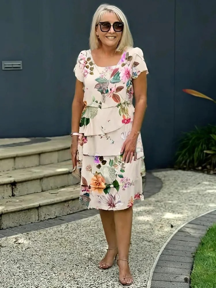 Robe Maxi Élégante à Fleurs