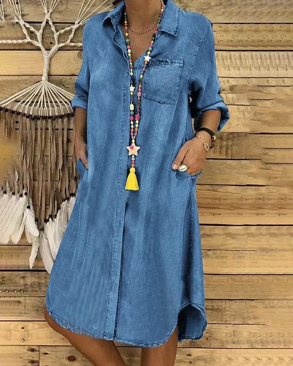 Robe en denim élégante pour l'été – Confort et style moderne