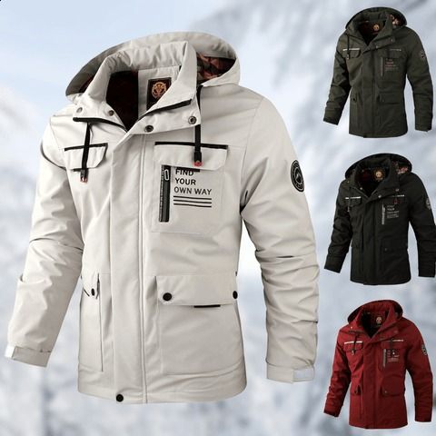 Veste d'hiver imperméable et coupe-vent élégante et confortable