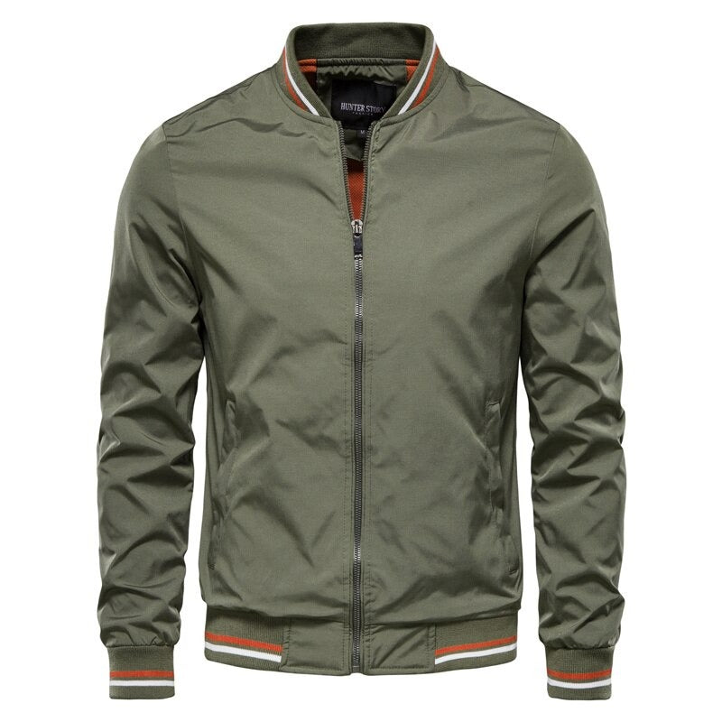 Blouson bomber en nylon élégant et résistant