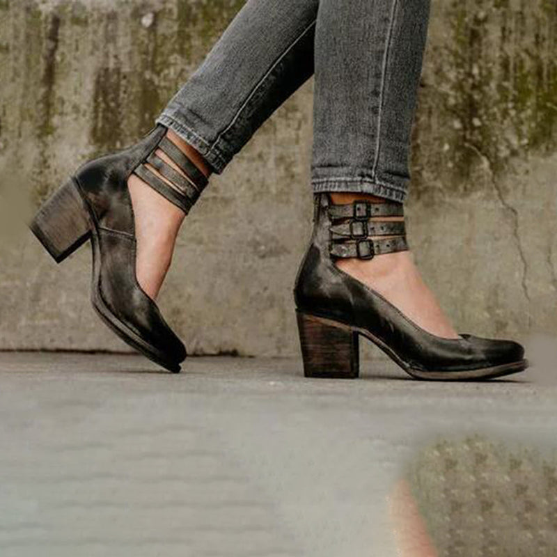 Sandales Vintage Élégantes à Talons