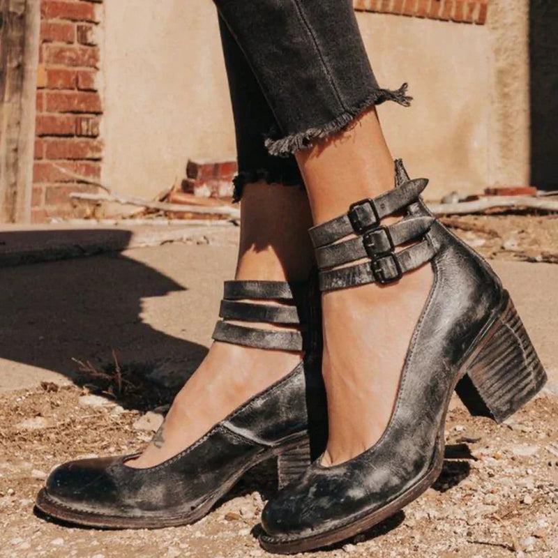 Sandales Vintage Élégantes à Talons